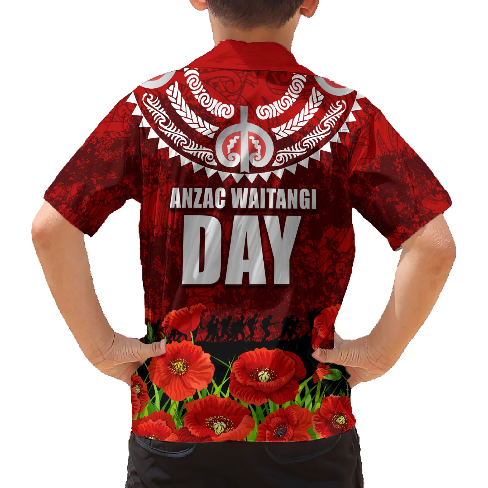 New Zealand ANZAC Waitangi Day Hawaiian Shirt Hei Tiki and Soldier - Vibe Hoodie Shop