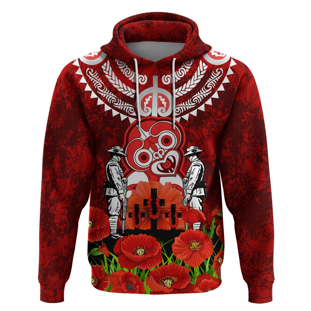 New Zealand ANZAC Waitangi Day Hoodie Hei Tiki and Soldier - Vibe Hoodie Shop