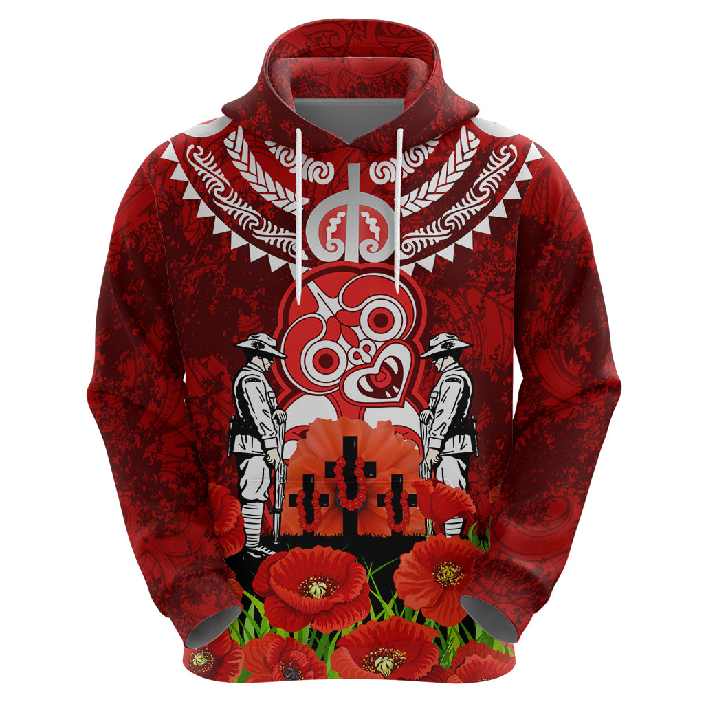 New Zealand ANZAC Waitangi Day Hoodie Hei Tiki and Soldier - Vibe Hoodie Shop
