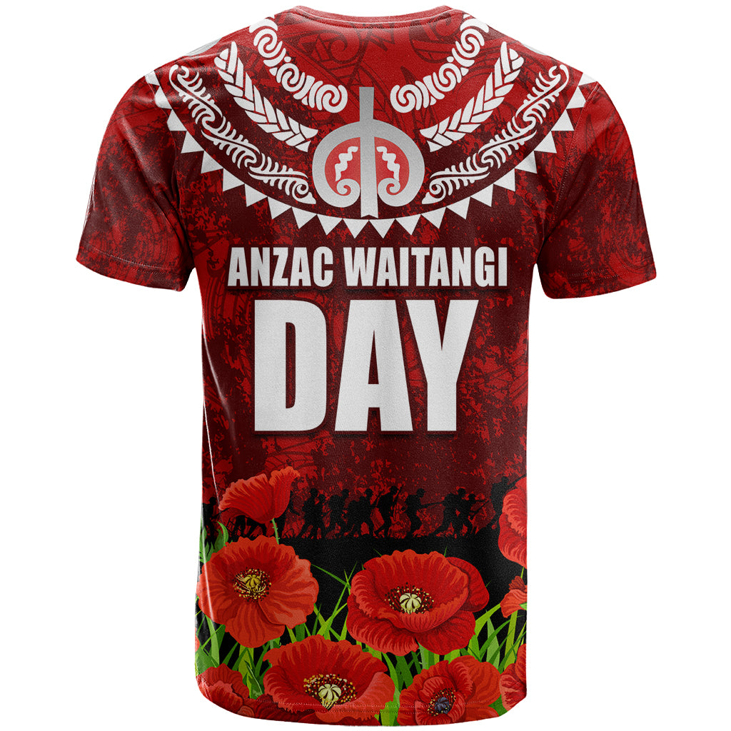 New Zealand ANZAC Waitangi Day T Shirt Hei Tiki and Soldier - Vibe Hoodie Shop