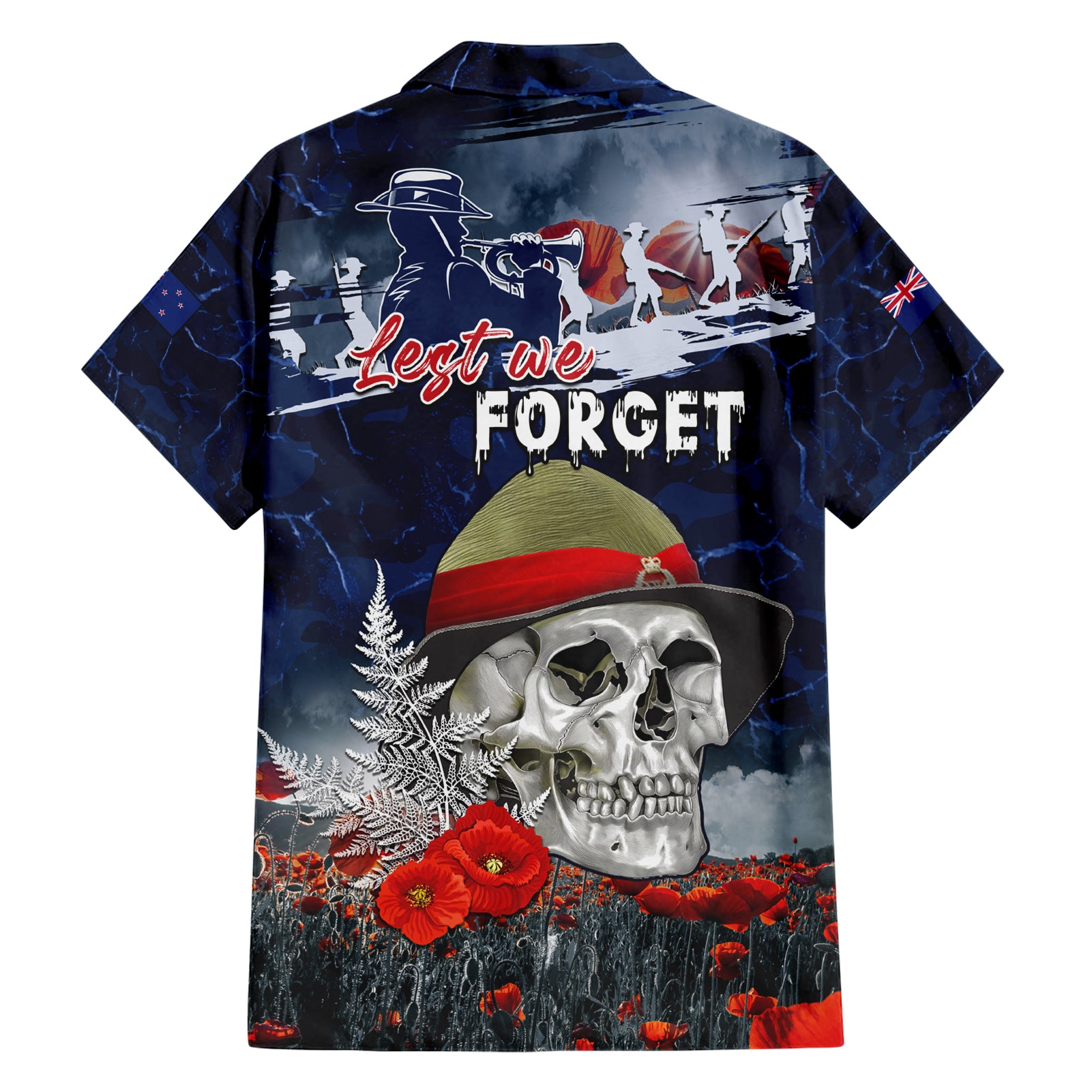 New Zealand ANZAC Day Hawaiian Shirt Freedom Ain't Free LT05 - Vibe Hoodie Shop