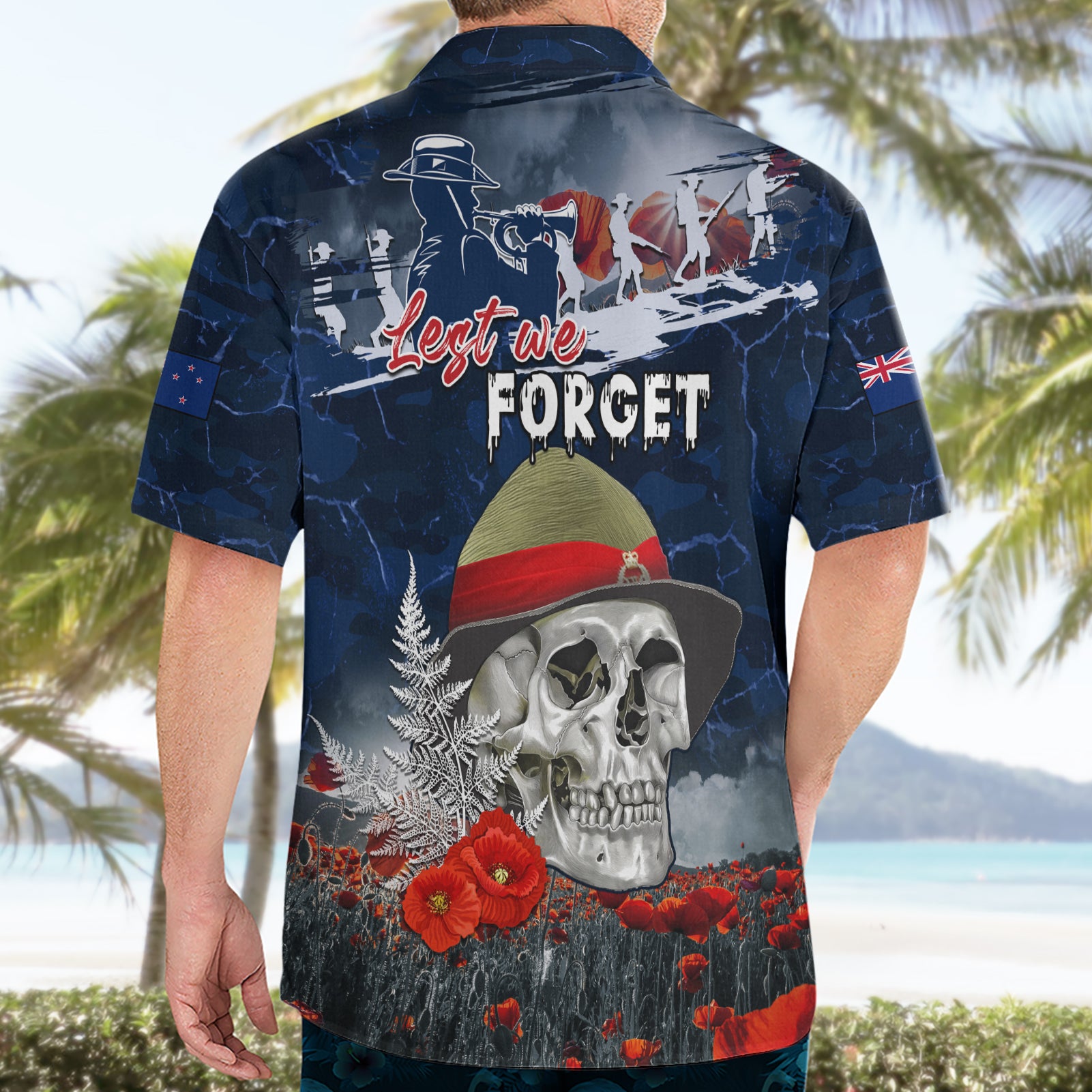 New Zealand ANZAC Day Hawaiian Shirt Freedom Ain't Free LT05 - Vibe Hoodie Shop