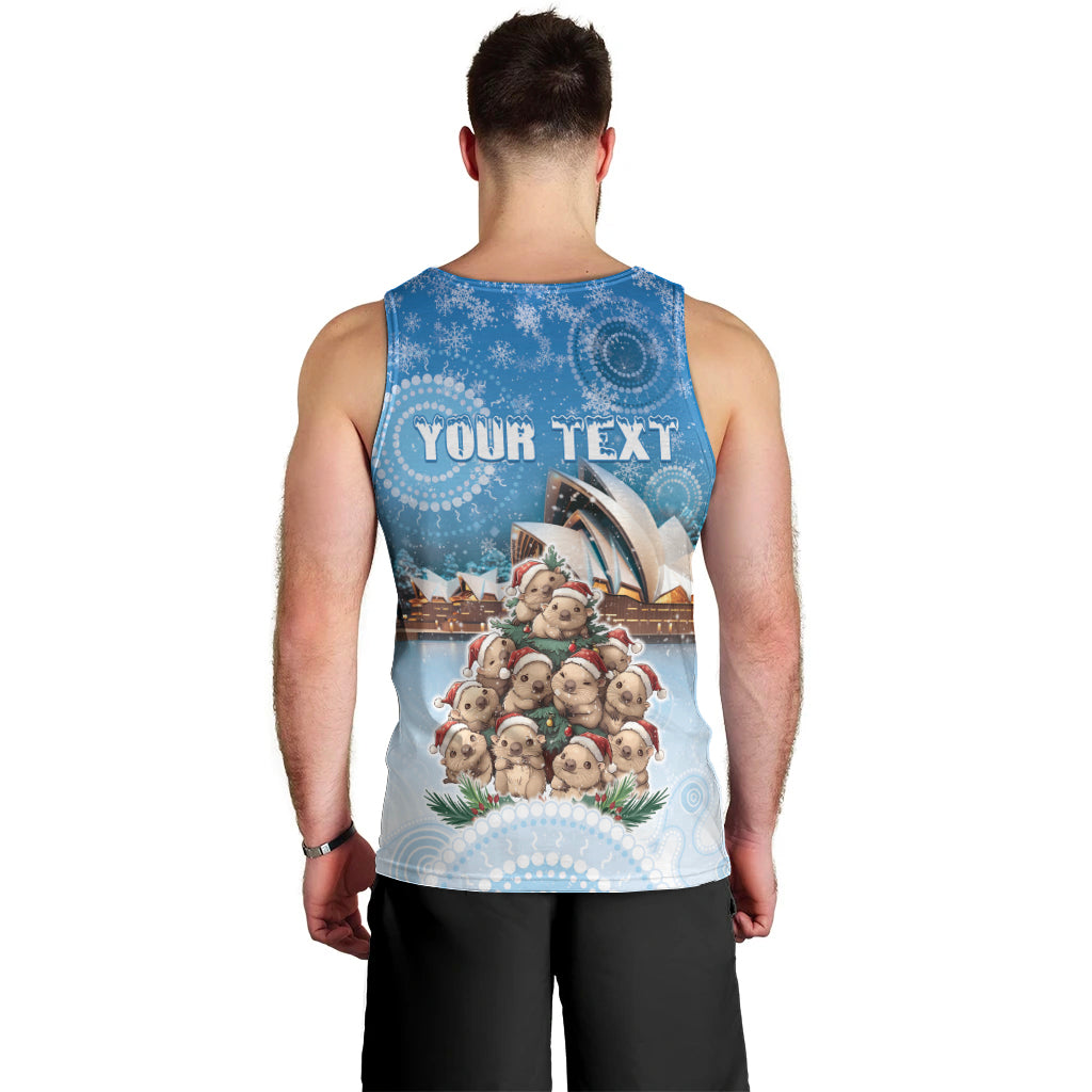 Personalised Australia Yulefest Men Tank Top Cute Wombat Sydney Opera House LT05 - Vibe Hoodie Shop