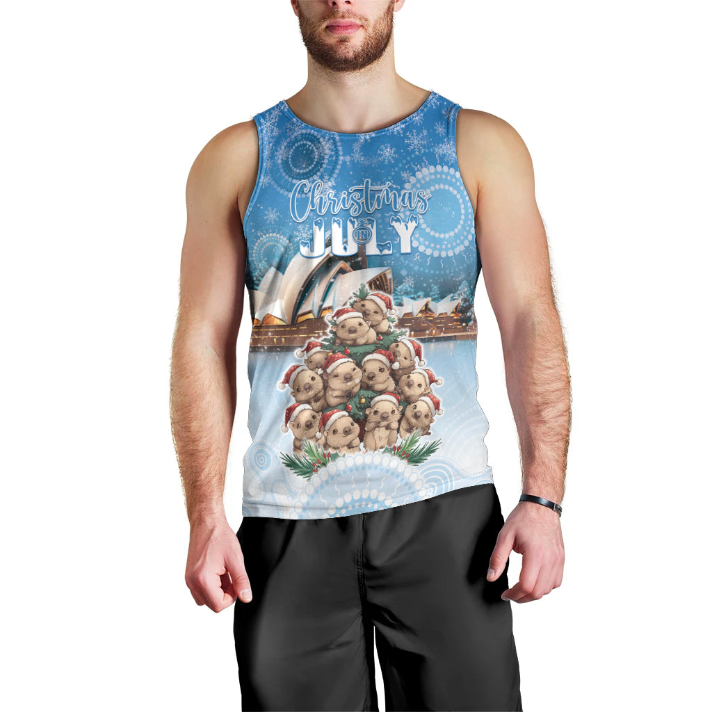 Personalised Australia Yulefest Men Tank Top Cute Wombat Sydney Opera House LT05 - Vibe Hoodie Shop
