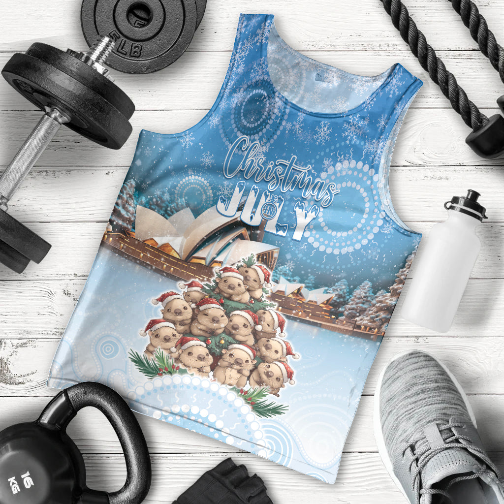 Personalised Australia Yulefest Men Tank Top Cute Wombat Sydney Opera House LT05 - Vibe Hoodie Shop