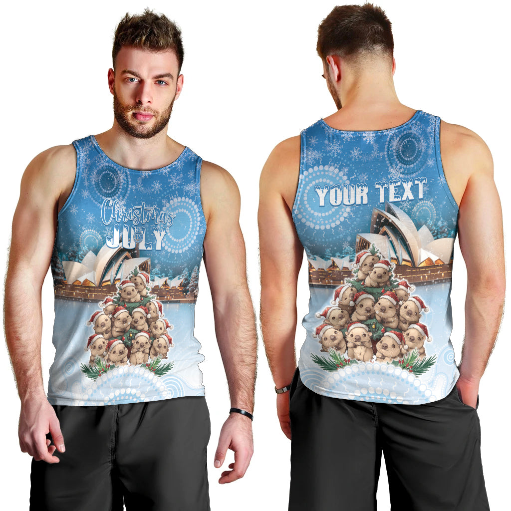 Personalised Australia Yulefest Men Tank Top Cute Wombat Sydney Opera House LT05 - Vibe Hoodie Shop
