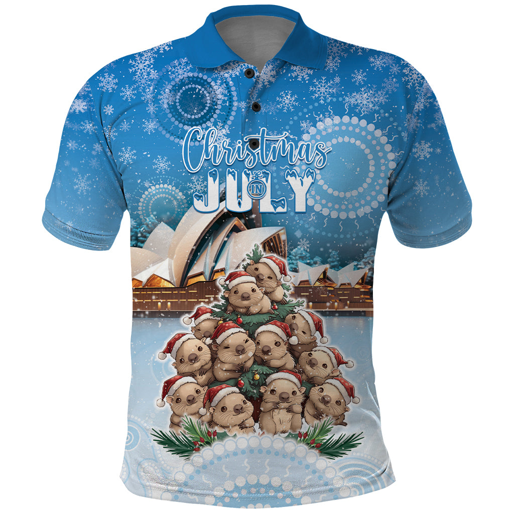 Personalised Australia Yulefest Polo Shirt Cute Wombat Sydney Opera House LT05 - Vibe Hoodie Shop