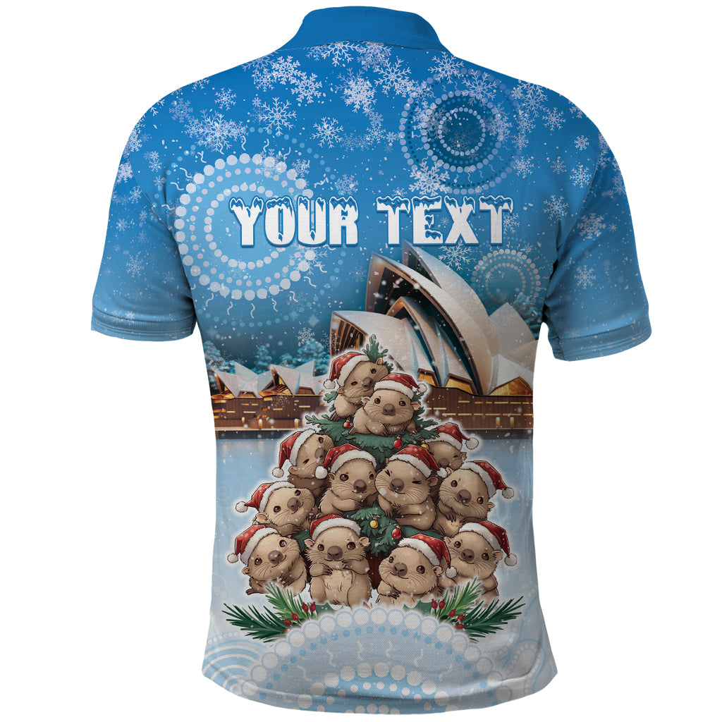 Personalised Australia Yulefest Polo Shirt Cute Wombat Sydney Opera House LT05 - Vibe Hoodie Shop