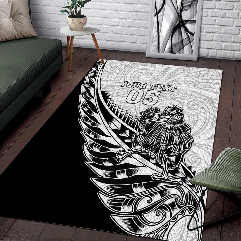 New Zealand Kiwi Rugby Custom Area Rug Go Champions Maori Pattern LT05 - Vibe Hoodie Shop