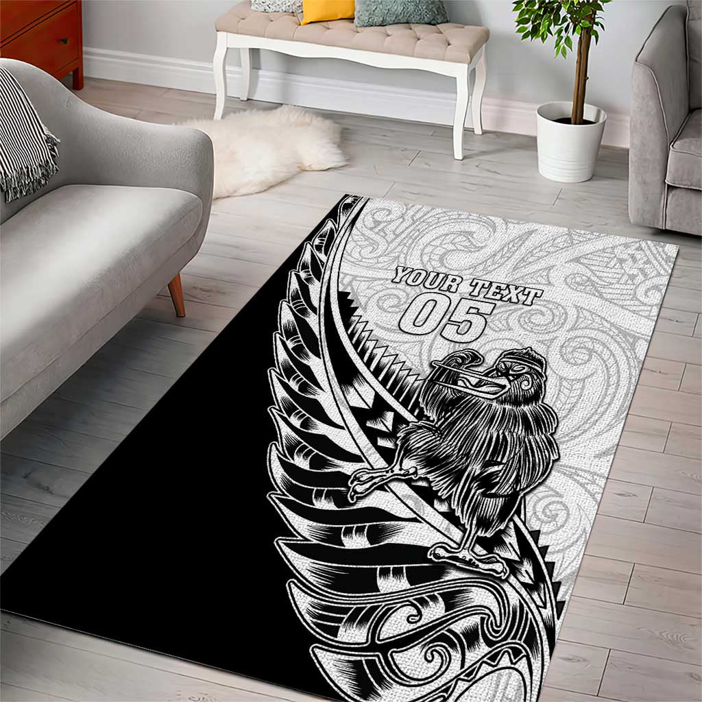 New Zealand Kiwi Rugby Custom Area Rug Go Champions Maori Pattern LT05 - Vibe Hoodie Shop