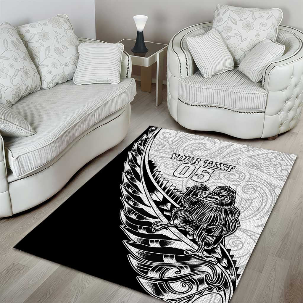 New Zealand Kiwi Rugby Custom Area Rug Go Champions Maori Pattern LT05 - Vibe Hoodie Shop