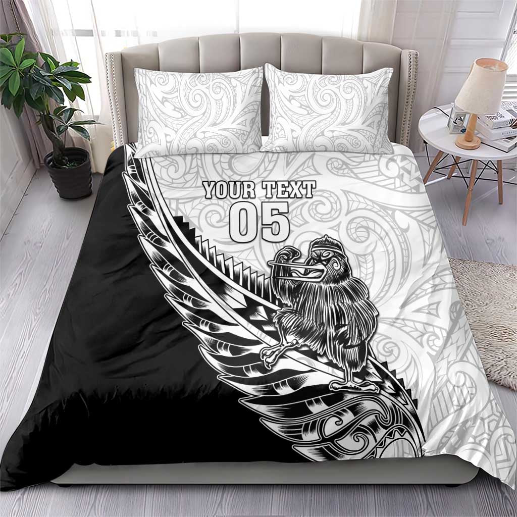 New Zealand Kiwi Rugby Custom Bedding Set Go Champions Maori Pattern LT05 - Vibe Hoodie Shop