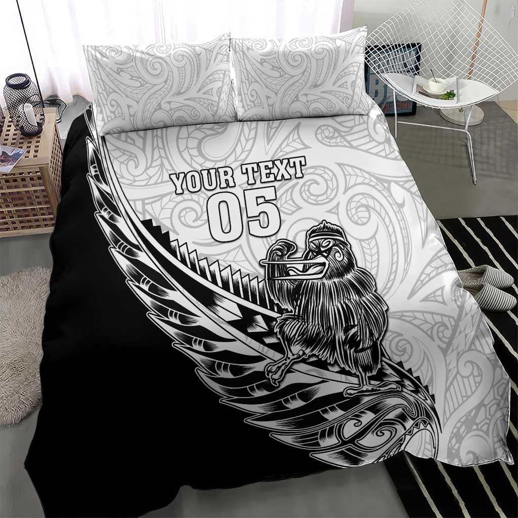 New Zealand Kiwi Rugby Custom Bedding Set Go Champions Maori Pattern LT05 - Vibe Hoodie Shop