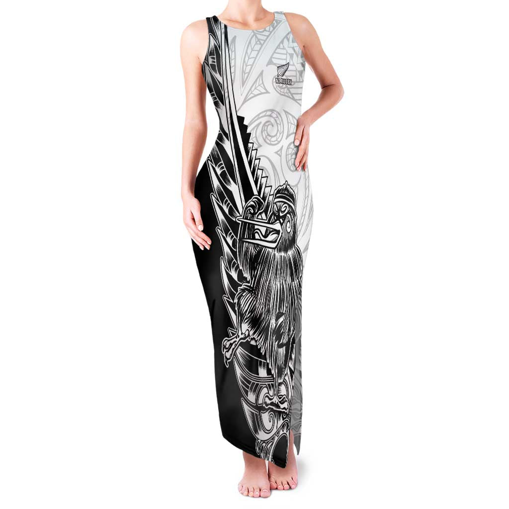 New Zealand Kiwi Rugby Custom Family Matching Tank Maxi Dress and Hawaiian Shirt Go Champions Maori Pattern