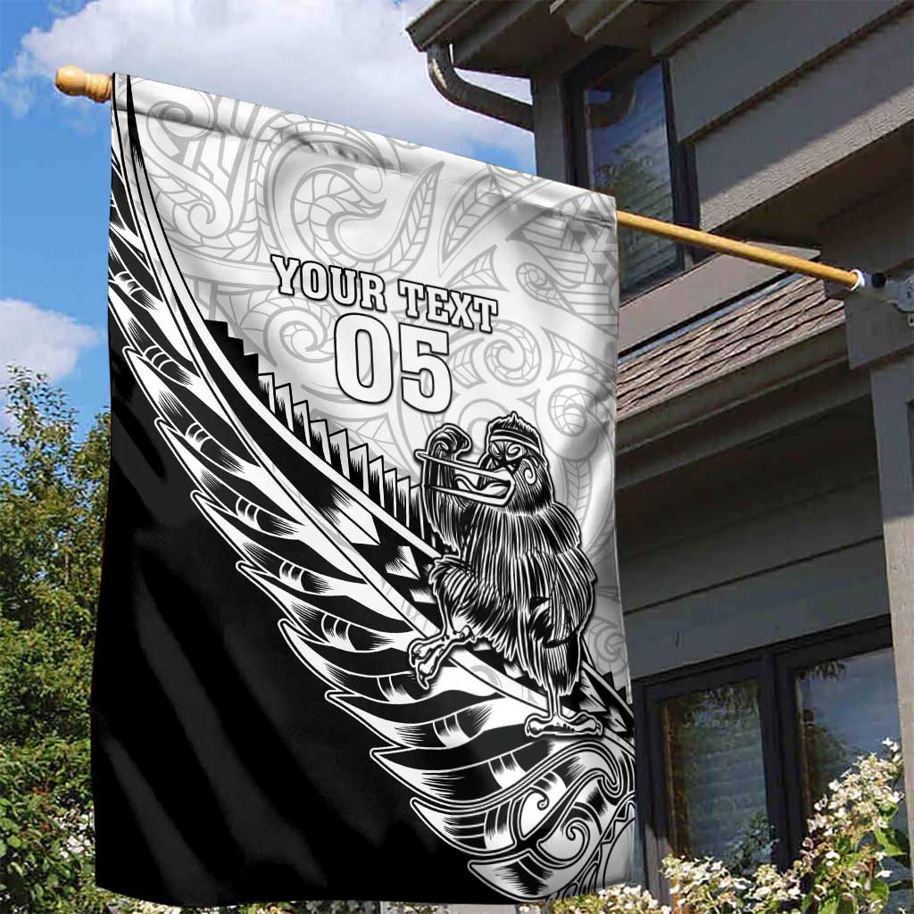 New Zealand Kiwi Rugby Custom Garden Flag Go Champions Maori Pattern LT05 - Vibe Hoodie Shop