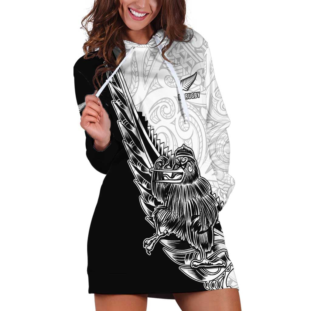 New Zealand Kiwi Rugby Custom Hoodie Dress Go Champions Maori Pattern LT05 - Vibe Hoodie Shop