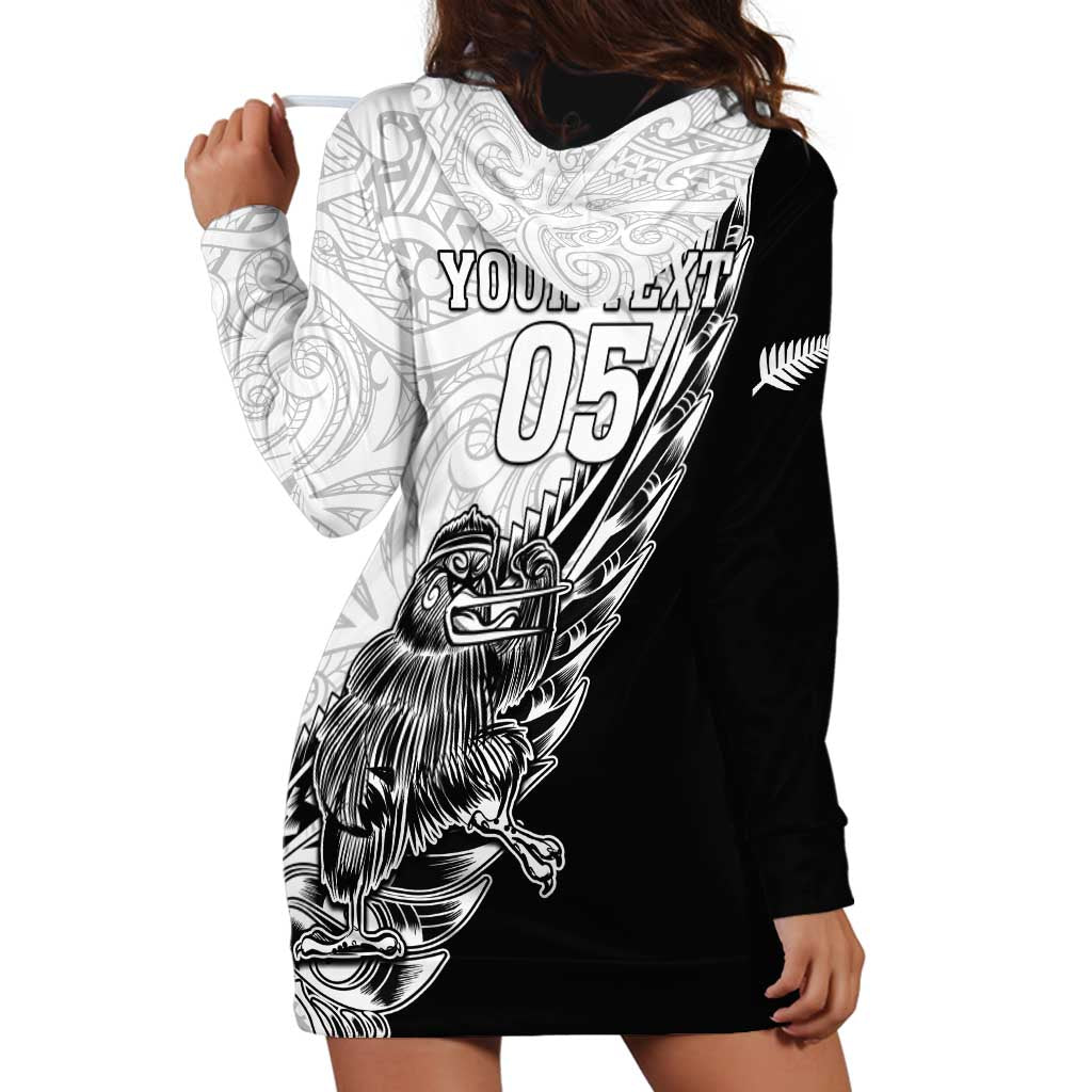 New Zealand Kiwi Rugby Custom Hoodie Dress Go Champions Maori Pattern LT05 - Vibe Hoodie Shop
