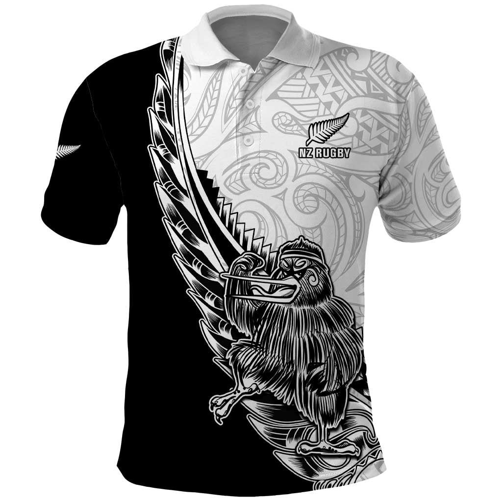 New Zealand Kiwi Rugby Custom Polo Shirt Go Champions Maori Pattern LT05 - Vibe Hoodie Shop