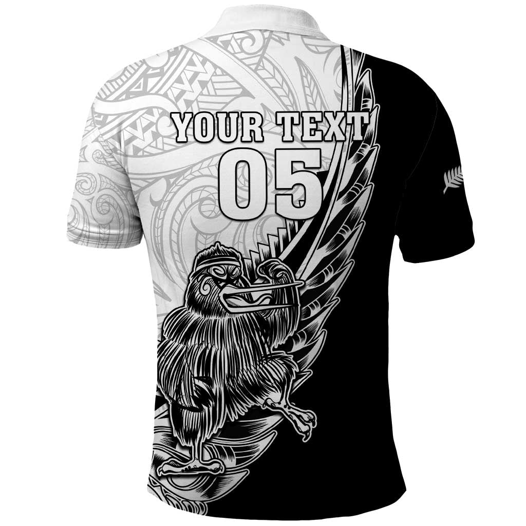 New Zealand Kiwi Rugby Custom Polo Shirt Go Champions Maori Pattern LT05 - Vibe Hoodie Shop