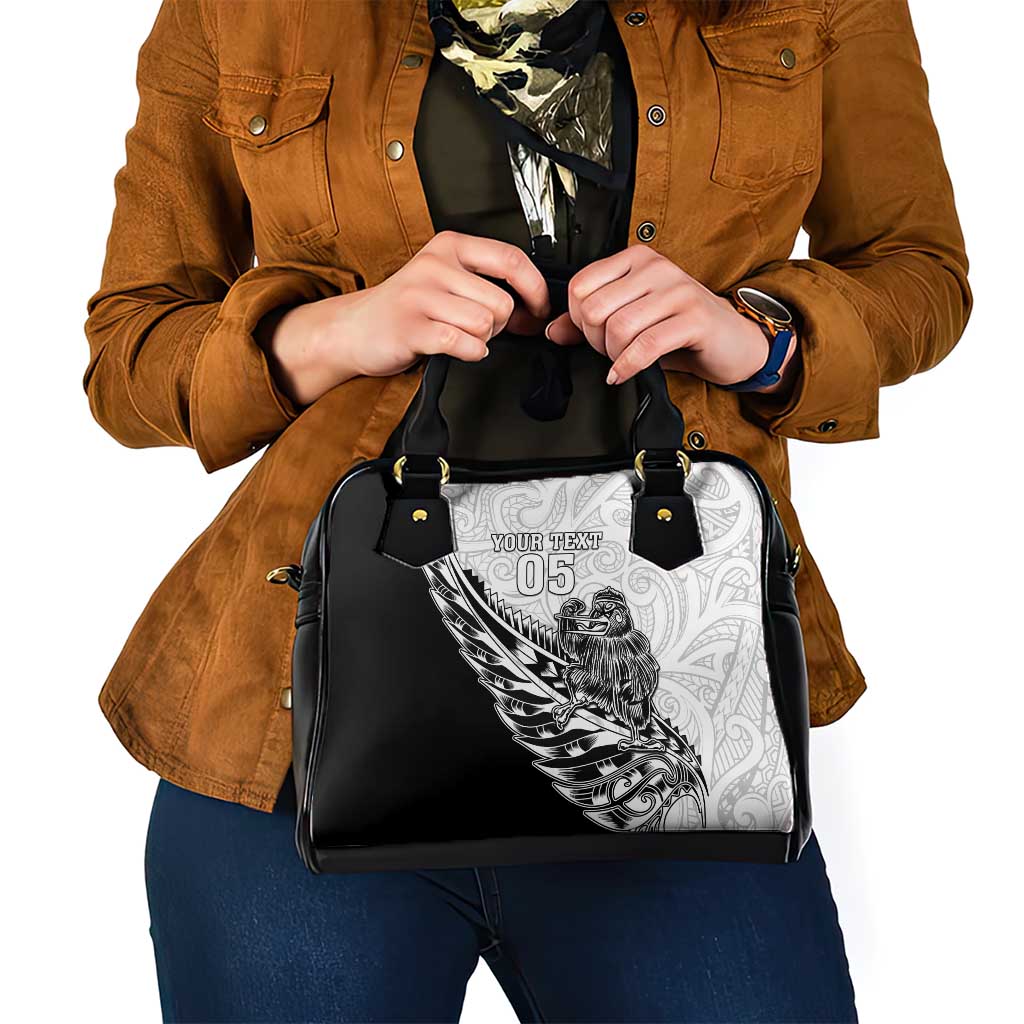 New Zealand Kiwi Rugby Custom Shoulder Handbag Go Champions Maori Pattern LT05 - Vibe Hoodie Shop