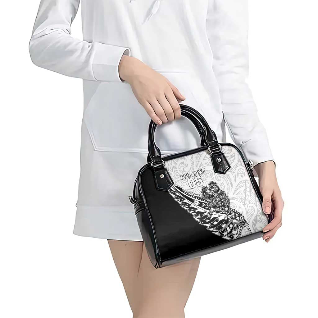 New Zealand Kiwi Rugby Custom Shoulder Handbag Go Champions Maori Pattern LT05 - Vibe Hoodie Shop