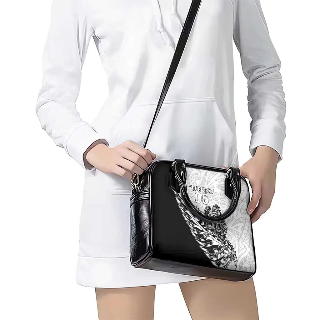 New Zealand Kiwi Rugby Custom Shoulder Handbag Go Champions Maori Pattern LT05 - Vibe Hoodie Shop