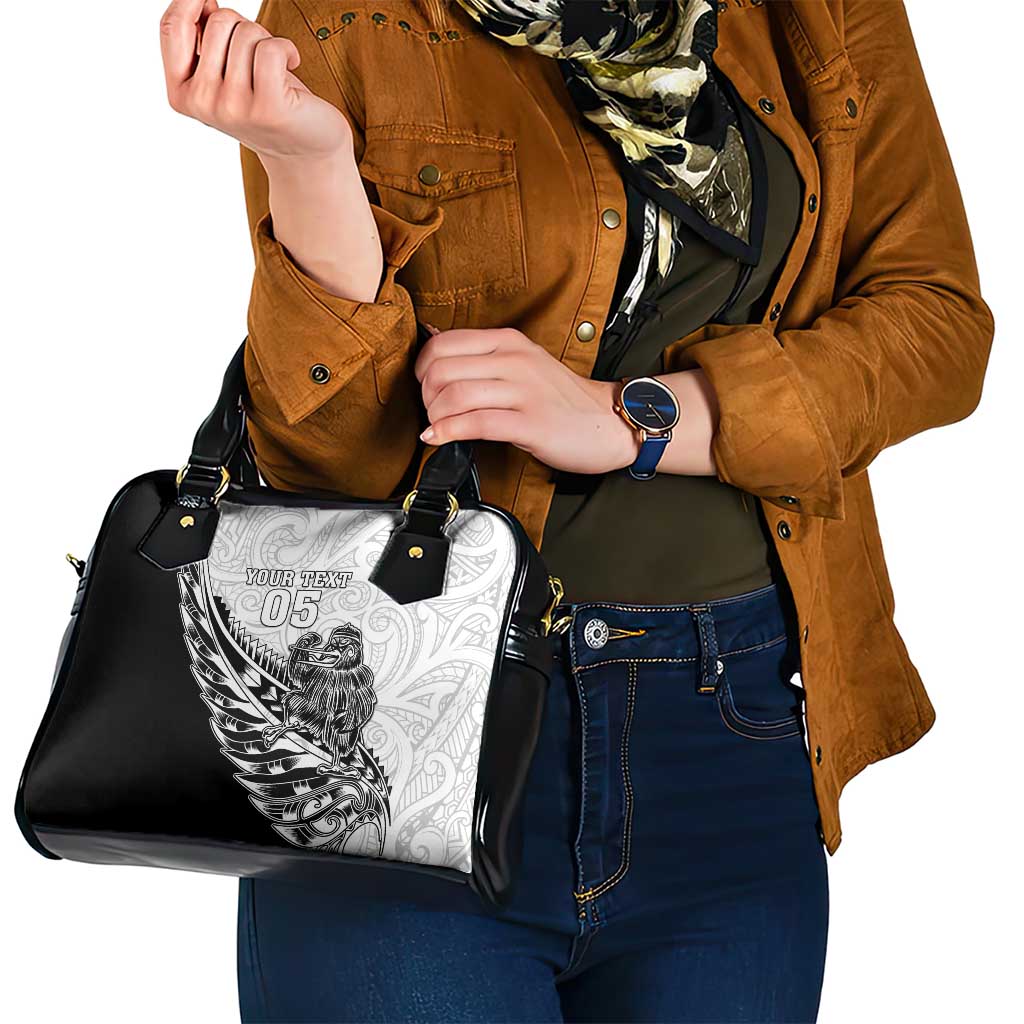 New Zealand Kiwi Rugby Custom Shoulder Handbag Go Champions Maori Pattern LT05 - Vibe Hoodie Shop