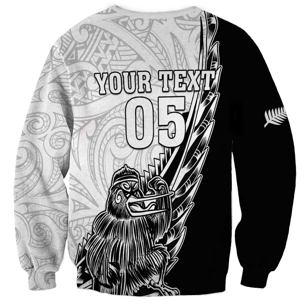 New Zealand Kiwi Rugby Custom Sweatshirt Go Champions Maori Pattern LT05 - Vibe Hoodie Shop
