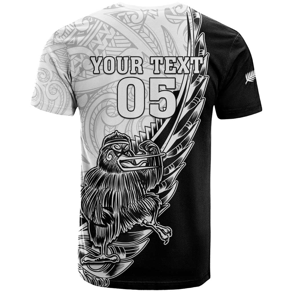 New Zealand Kiwi Rugby Custom T Shirt Go Champions Maori Pattern LT05 - Vibe Hoodie Shop