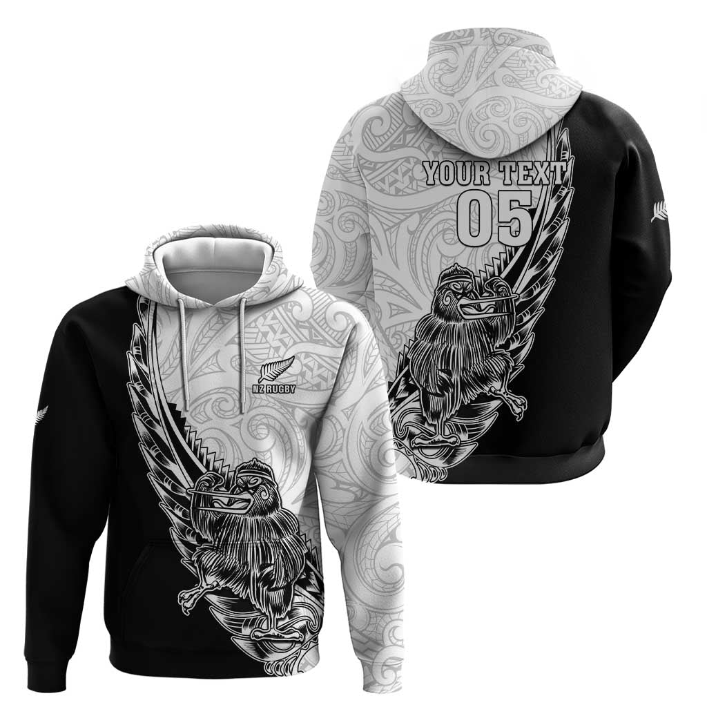 New Zealand Kiwi Rugby Custom Zip Hoodie Go Champions Maori Pattern LT05 - Vibe Hoodie Shop