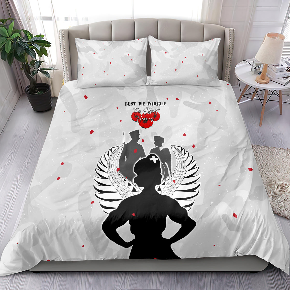 New Zealand ANZAC Day Bedding Set For The Nurse Lest We Forget LT05 - Vibe Hoodie Shop