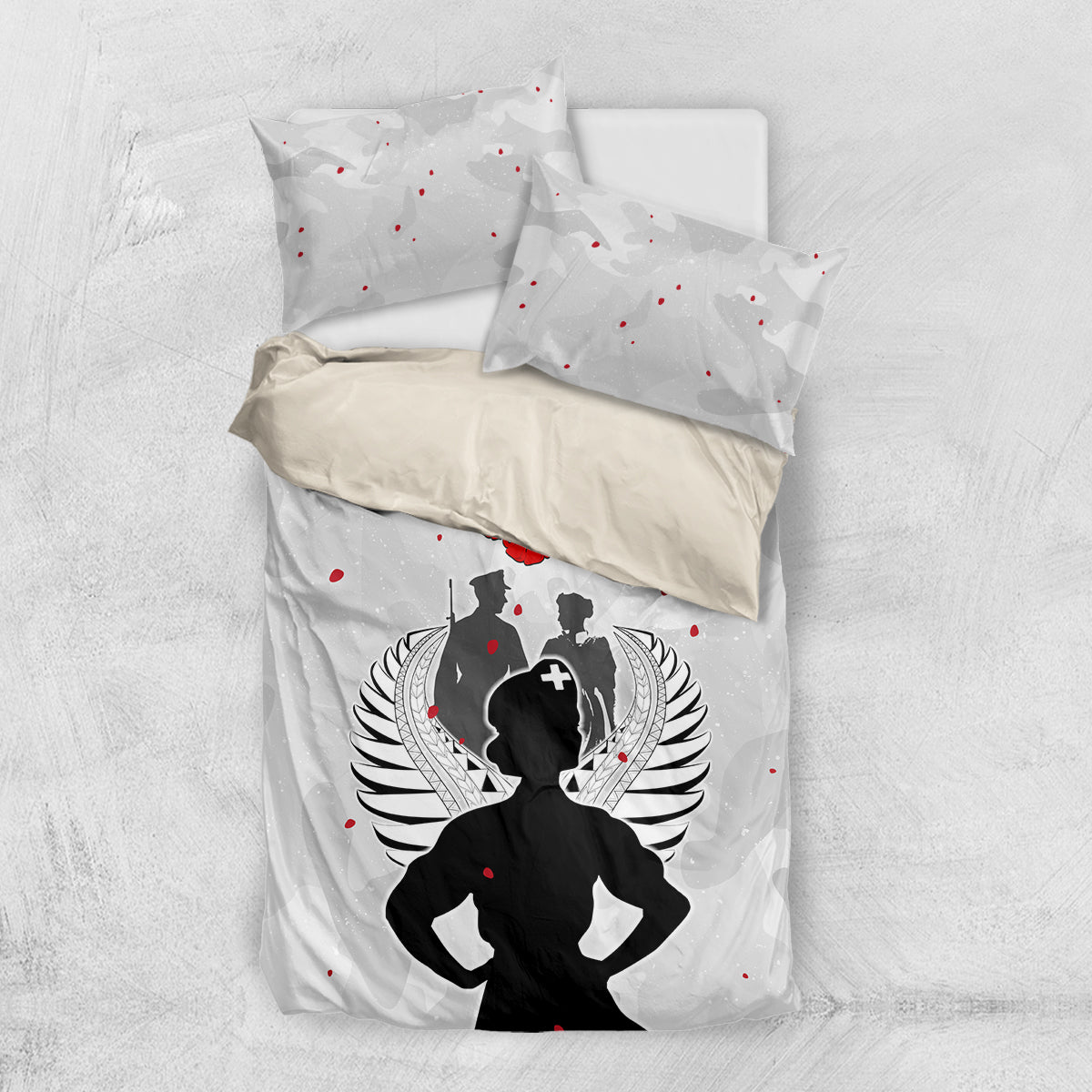 New Zealand ANZAC Day Bedding Set For The Nurse Lest We Forget LT05 - Vibe Hoodie Shop
