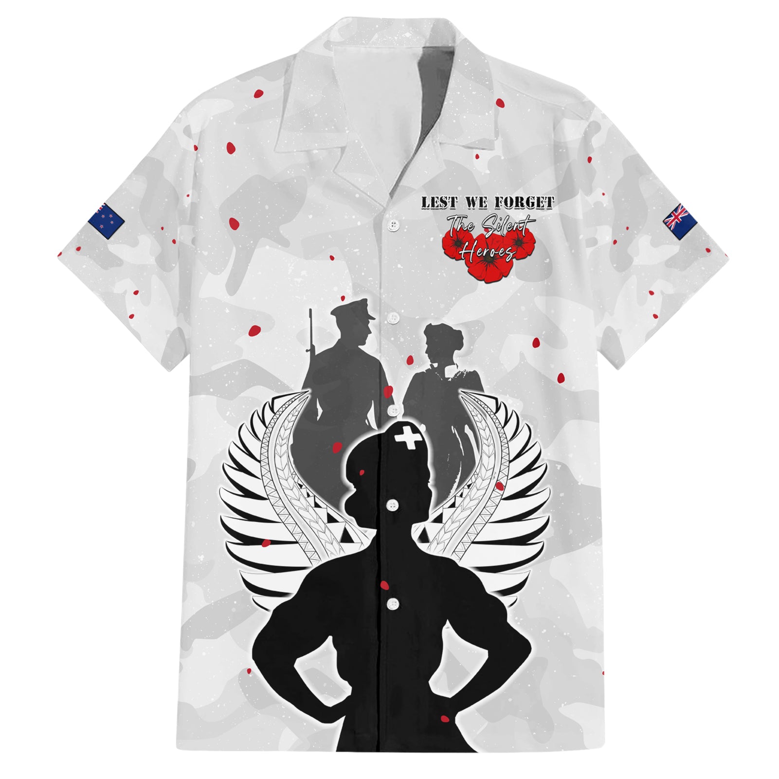 New Zealand ANZAC Day Hawaiian Shirt For The Nurse Lest We Forget LT05 - Vibe Hoodie Shop