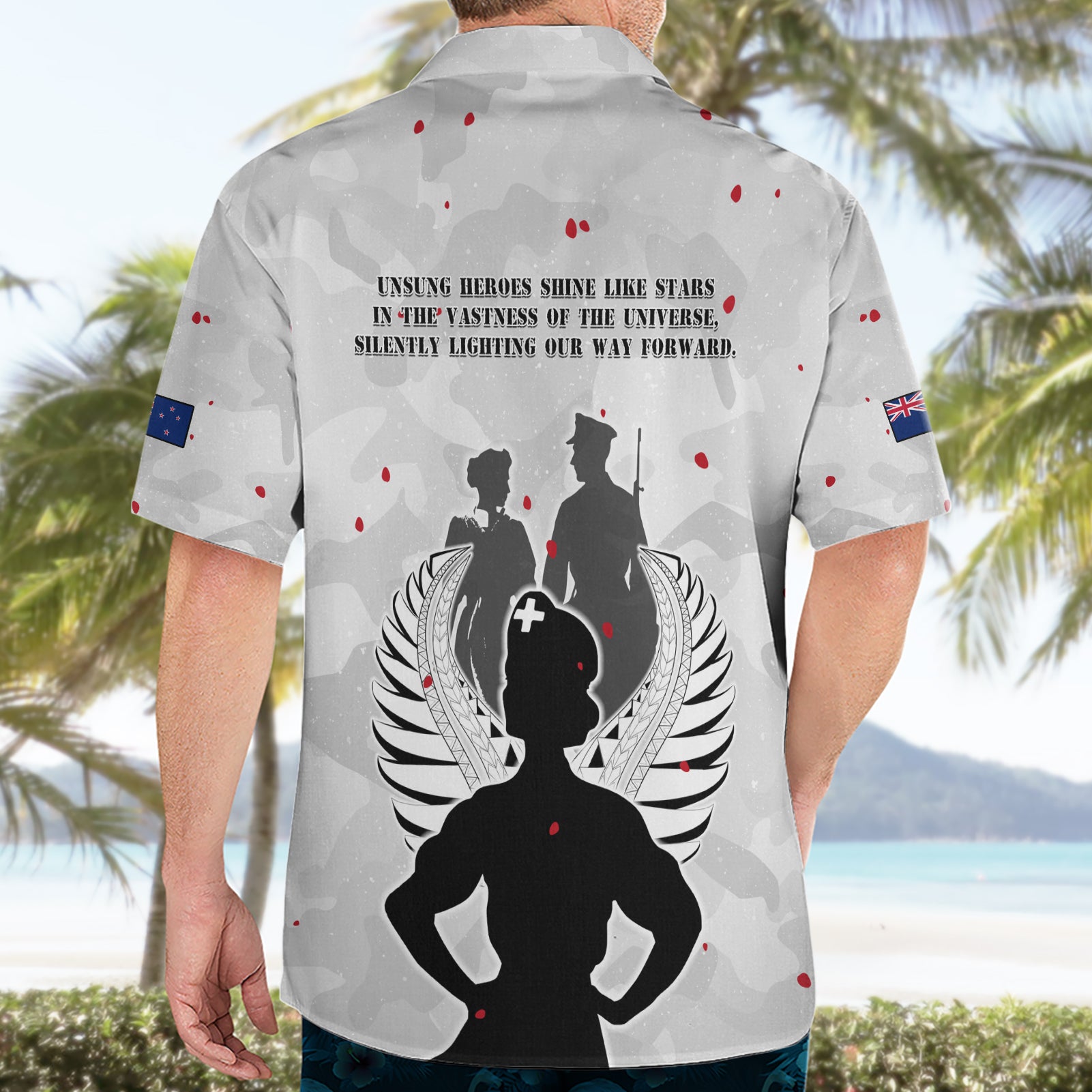 New Zealand ANZAC Day Hawaiian Shirt For The Nurse Lest We Forget LT05 - Vibe Hoodie Shop