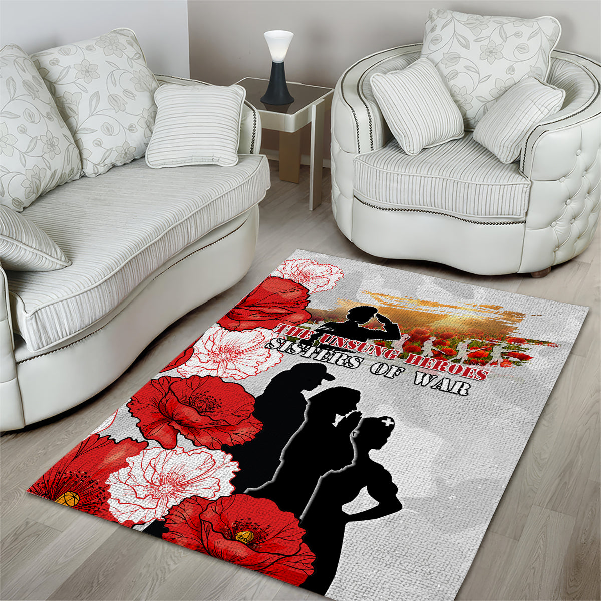 New Zealand ANZAC Day Area Rug The Unsung Heroes Sisters of War LT05 - Vibe Hoodie Shop