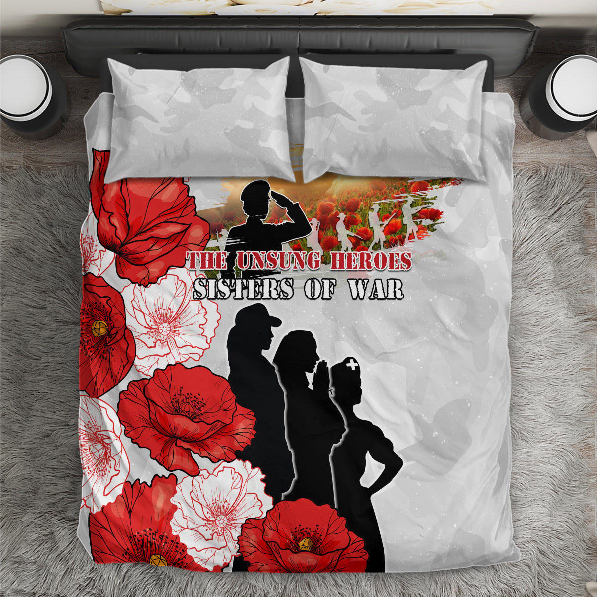 New Zealand ANZAC Day Bedding Set The Unsung Heroes Sisters of War LT05 - Vibe Hoodie Shop