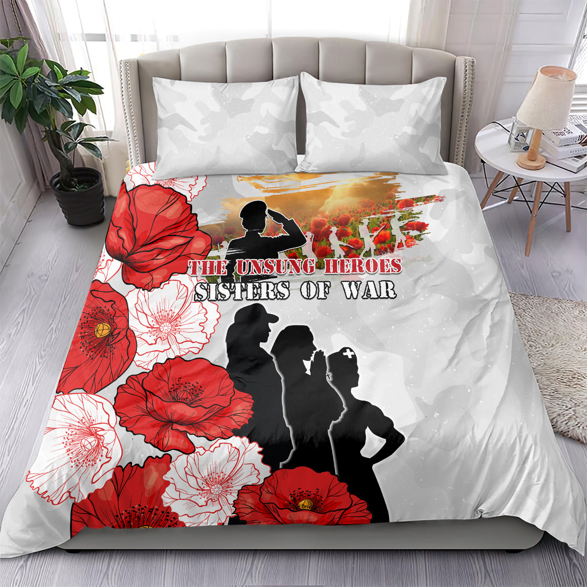 New Zealand ANZAC Day Bedding Set The Unsung Heroes Sisters of War LT05 - Vibe Hoodie Shop