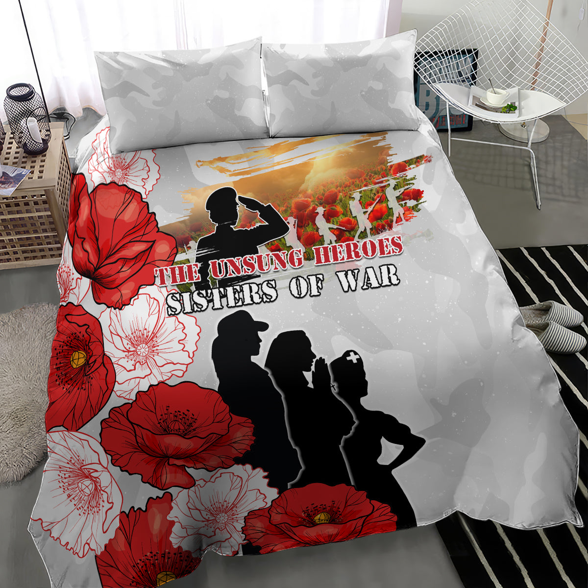 New Zealand ANZAC Day Bedding Set The Unsung Heroes Sisters of War LT05 - Vibe Hoodie Shop