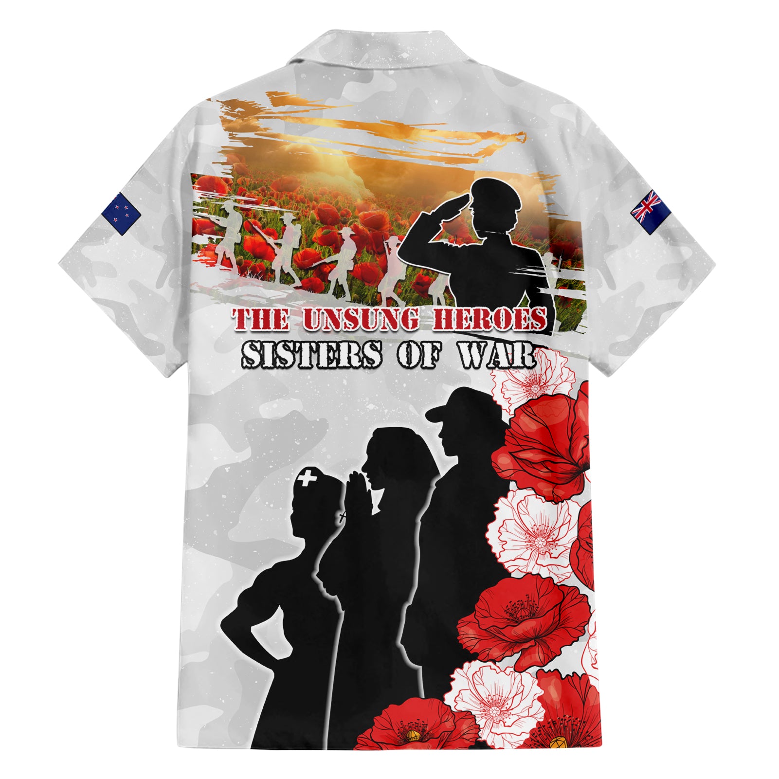 New Zealand ANZAC Day Hawaiian Shirt The Unsung Heroes Sisters of War LT05 - Vibe Hoodie Shop