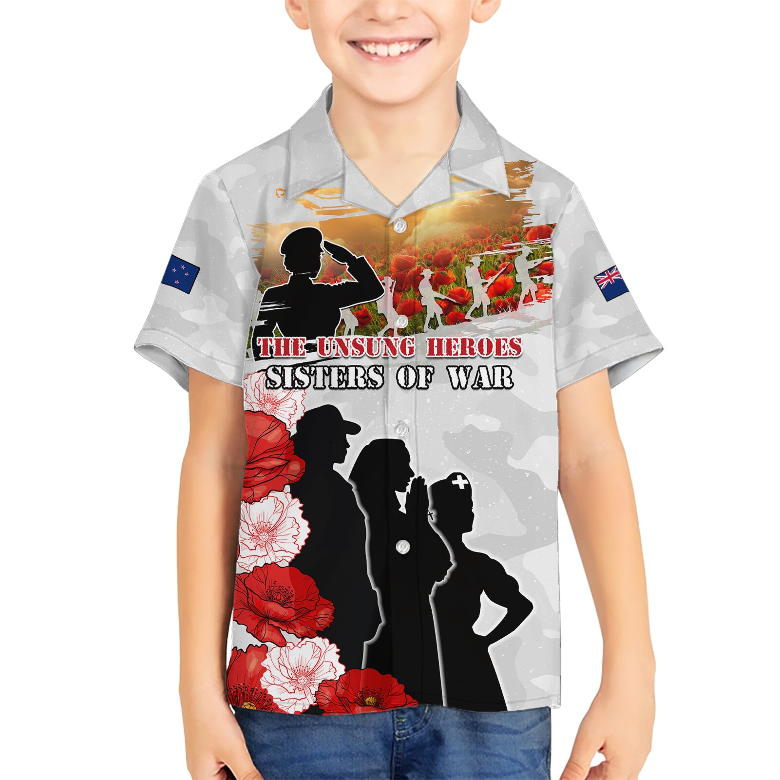 New Zealand ANZAC Day Hawaiian Shirt The Unsung Heroes Sisters of War LT05 - Vibe Hoodie Shop