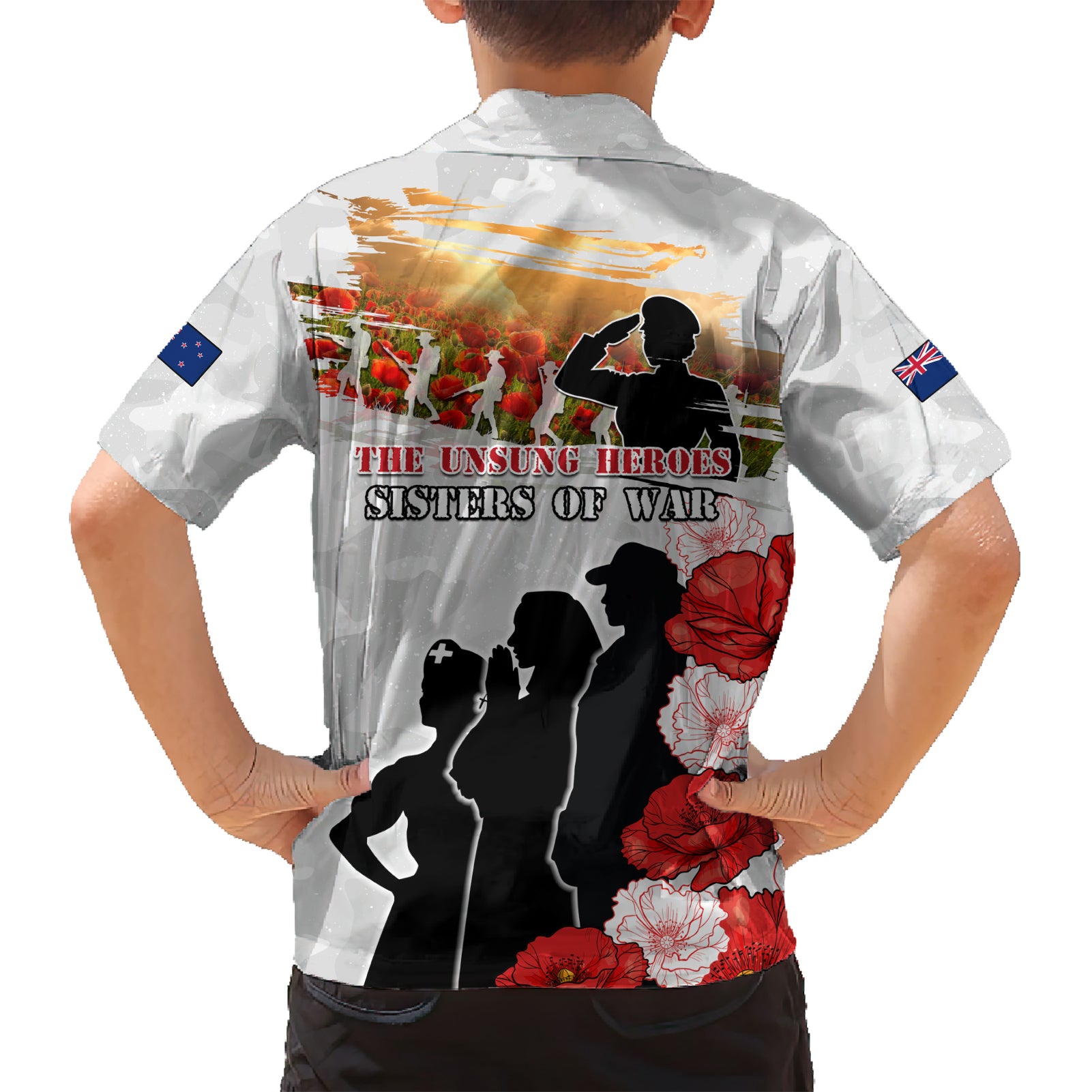 New Zealand ANZAC Day Hawaiian Shirt The Unsung Heroes Sisters of War LT05 - Vibe Hoodie Shop