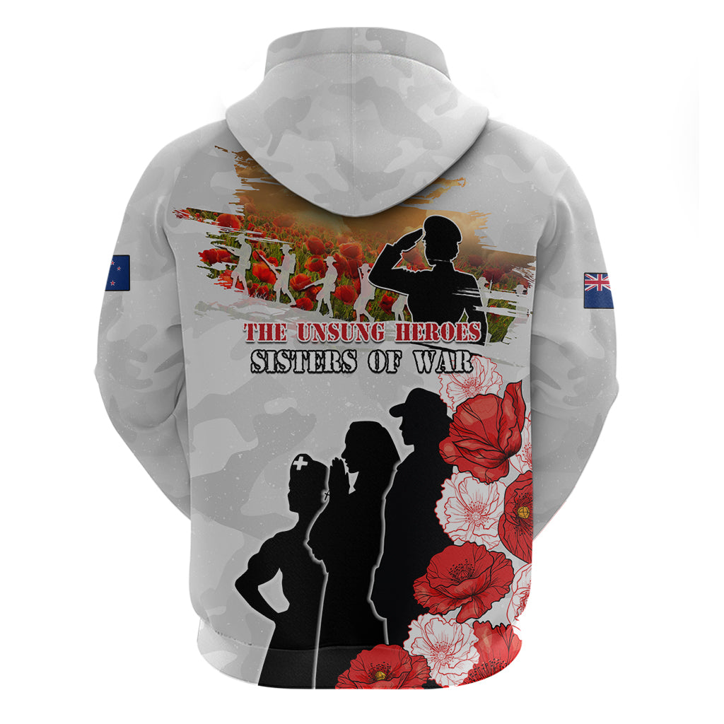 New Zealand ANZAC Day Hoodie The Unsung Heroes Sisters of War LT05 - Vibe Hoodie Shop
