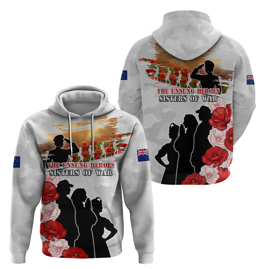 New Zealand ANZAC Day Hoodie The Unsung Heroes Sisters of War LT05 - Vibe Hoodie Shop