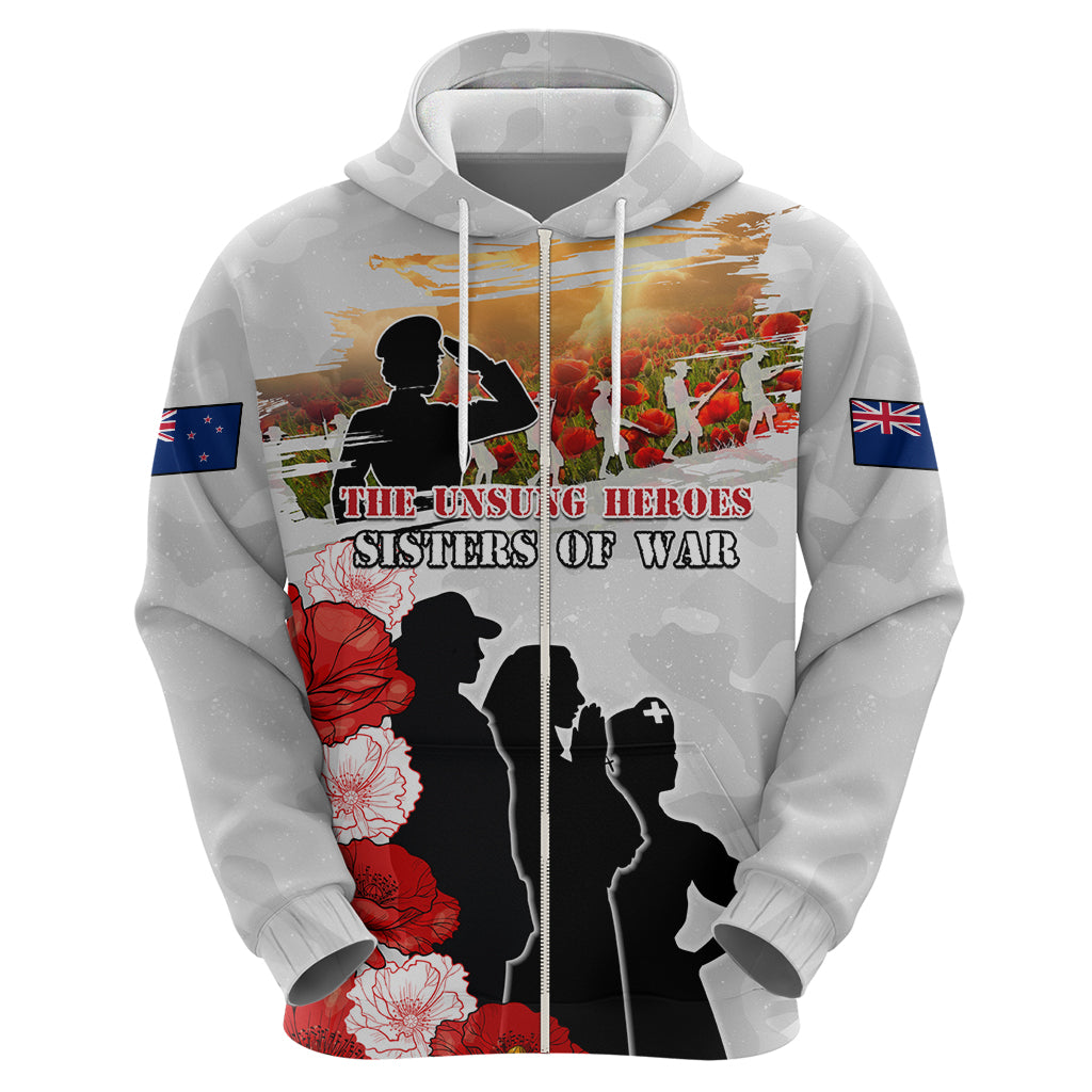 New Zealand ANZAC Day Hoodie The Unsung Heroes Sisters of War LT05 - Vibe Hoodie Shop