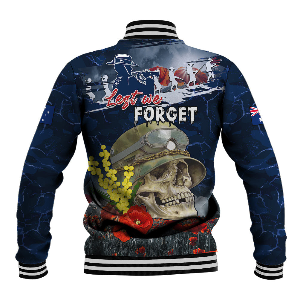 Australia ANZAC Day Baseball Jacket Freedom Ain't Free LT05 - Vibe Hoodie Shop