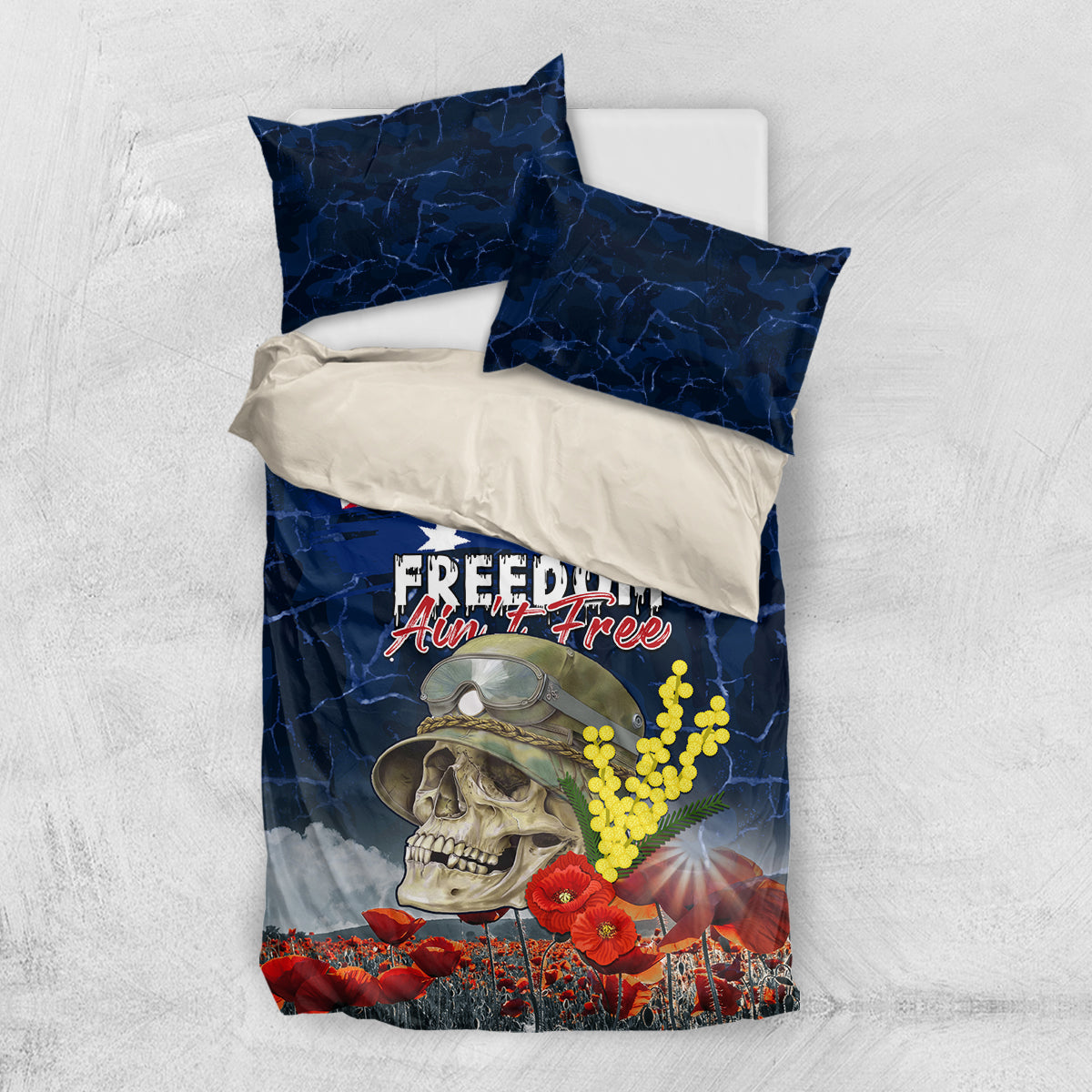Australia ANZAC Day Bedding Set Freedom Ain't Free LT05 - Vibe Hoodie Shop
