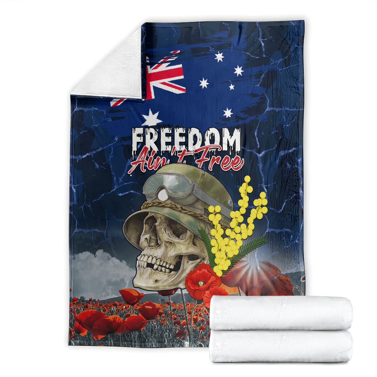 Australia ANZAC Day Blanket Freedom Ain't Free LT05 - Vibe Hoodie Shop
