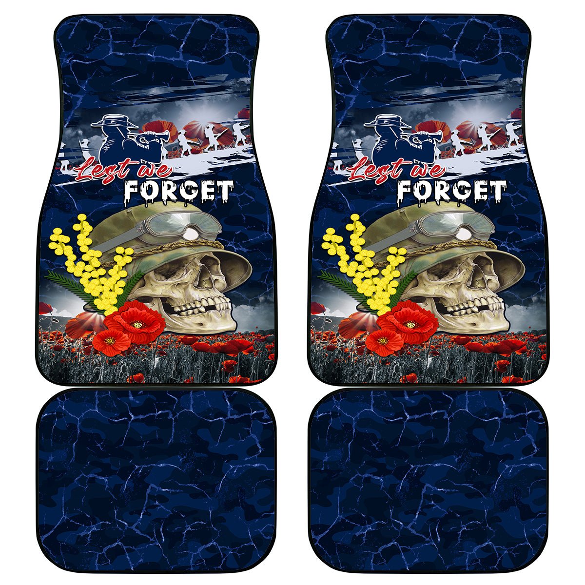 Australia ANZAC Day Car Mats Freedom Ain't Free