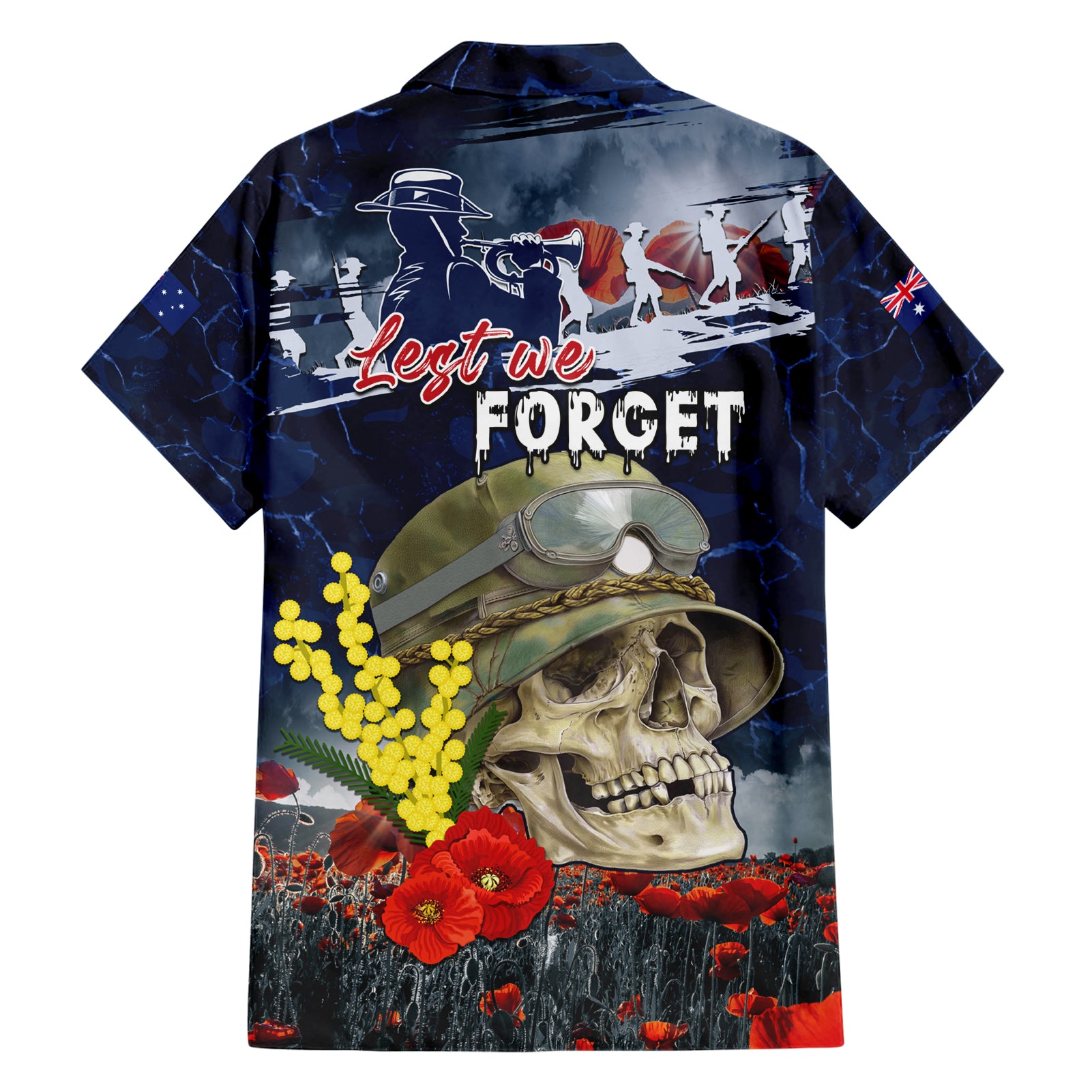 Australia ANZAC Day Hawaiian Shirt Freedom Ain't Free LT05 - Vibe Hoodie Shop