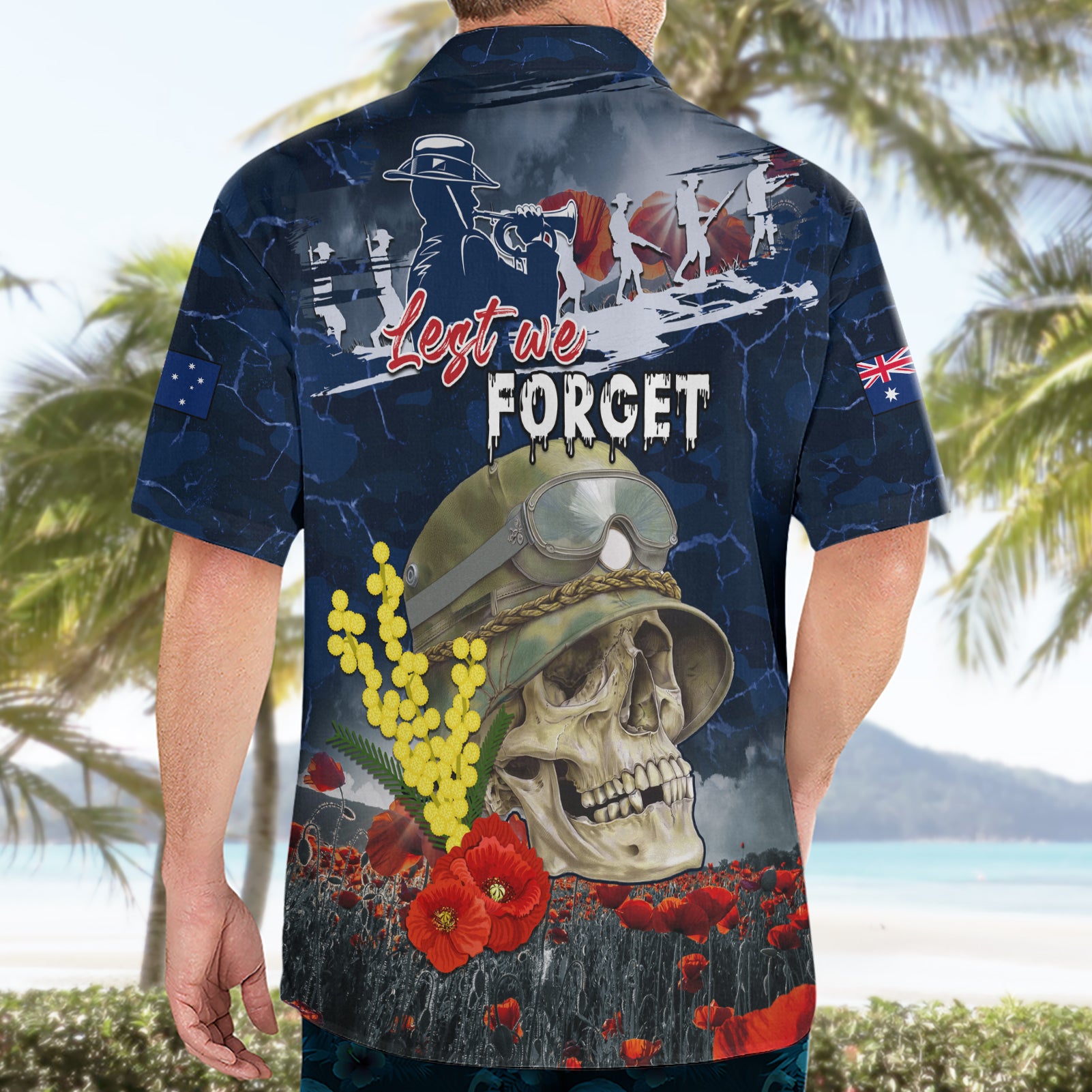 Australia ANZAC Day Hawaiian Shirt Freedom Ain't Free LT05 - Vibe Hoodie Shop